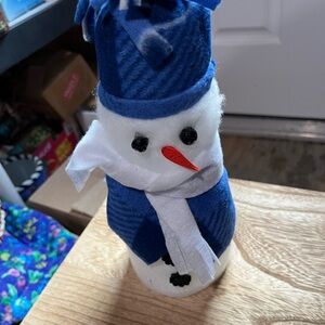 Homemade Penn State snow man